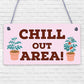 Chill Out Area Hot Tub Man Cave Shed Summer House Shed Garden Sign Plaque