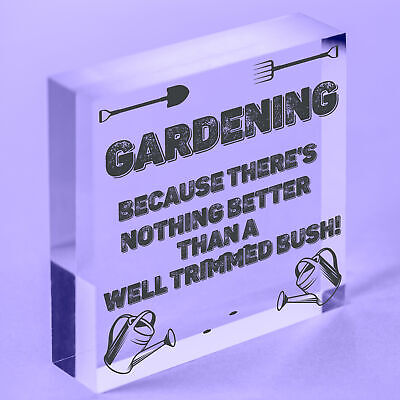 Novelty Garden Hanging Sign Gift For Gardener Garden Shed Plaque Funny Signs