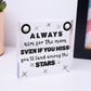 Always Aim For The Moon Wooden Hanging Heart Fun Friendship Motivational Signs