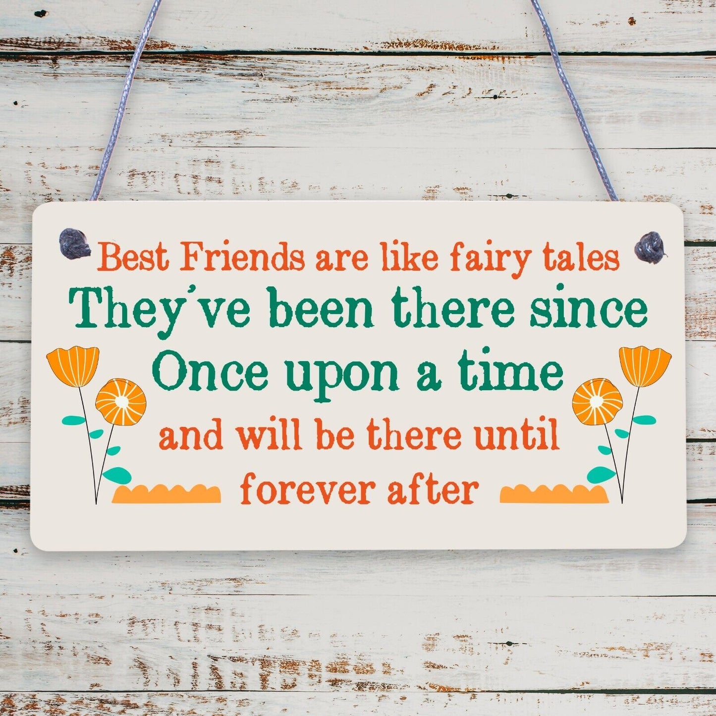 Birthday Gifts For Best Friend Hanging Plaque Christmas Card Gift THANK YOU Sign