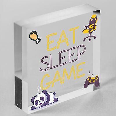 Gaming Gifts Eat Sleep Game Novelty Gamer Son Gifts Gaming Bedroom Accessories