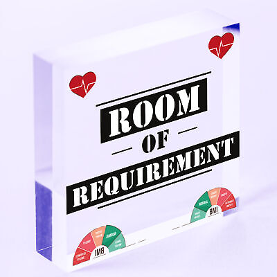 Room Of Requirement Wizardry Hanging Plaque Magic Gift Sign Bedroom Toilet