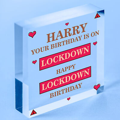 Personalised Funny Birthday Gift Lockdown Gift For Dad Mum Daughter Son Friend