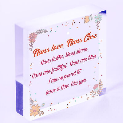 Special Nan Gifts Birthday Gifts Wood Heart Mother's Day Gifts Grandparents Gift