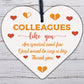 Special And Few Colleagues Heart Plaque Sign Friendship Thank You Office Gift