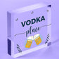 Vodka Palace Alcohol Friendship Gift Man Cave Home Bar Pub Plaque Kitchen Sign