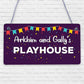 Quirky Playhouse Sign Personalised Garden Summerhouse Sign Son Daughter Gift