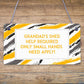 Grandads Shed Help Required Novelty Wooden Hanging Plaque Garage Door Gift Sign