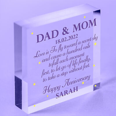 2nd Anniversary Gift Husband Wife Personalised 2 Years Together Boyfriend Gifts