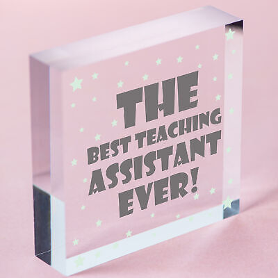 Best Teaching Assistant Wood Keyring Nursery Teacher School Thank You Gifts