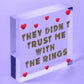 Wedding Decoration Didn't Trust Me Page Boy Reception Decor Mr & Mrs Gift