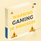 WARNING Gaming Door Sign Gamer Gifts Gamer Accessories Gamer Wall Art Decor