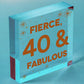 40 And Fabulous Gift 40 Birthday Decorations 40th Birthday Present For Women Men