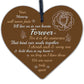 Wooden Heart Keepsake Memorial Plaques For Mum Dad Nan Grandad FRIEND Gifts