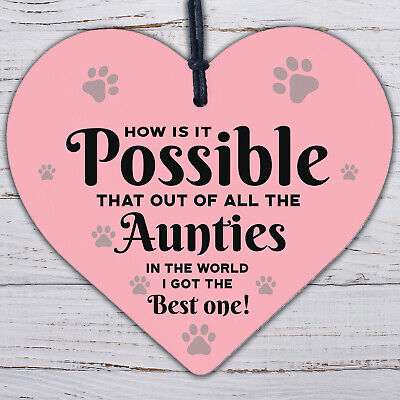 Auntie Gifts For Birthday Mothers Day Engraved Heart Thank You Gift For Her