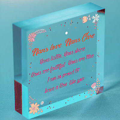 Special Nan Gifts Birthday Gifts Wood Heart Mother's Day Gifts Grandparents Gift