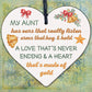 Best Friend Auntie Handmade Heart Gift Wooden Chic Sign Birthday Keepsake