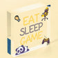 Gaming Gifts Eat Sleep Game Novelty Gamer Son Gifts Gaming Bedroom Accessories