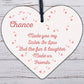 Chance Made You My Sister In Law Wooden Heart Plaque Keepsake Friendship Gift