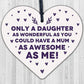 Daughter Gifts From Mum Wood Engraved Keyring Funny Birthday Gift For Daughter