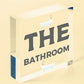 Bathroom Accessories Plaques Sign Novelty Home Decor Grey / Beige Toilet Gifts