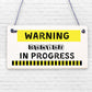 Warning Gaming In Progress Hanging Plaque Man Cave Bedroom Wall Fathers Day Sign