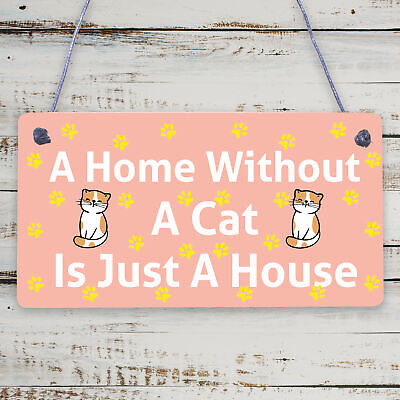 Cat Signs For Home Funny Cat Gift For Cat Lovers Novelty Home Decor Animal Gifts