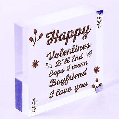 Novelty Funny Rude Valentines Cards For Boyfriend Heart Gift For Him Love Signs