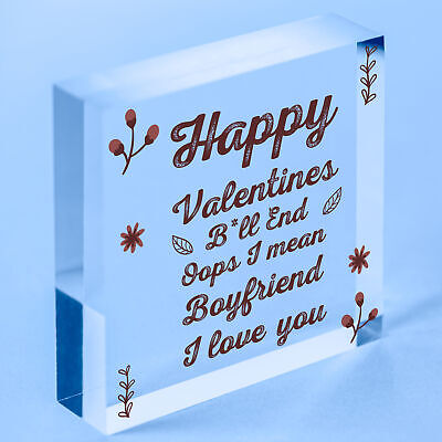 Novelty Funny Rude Valentines Cards For Boyfriend Heart Gift For Him Love Signs