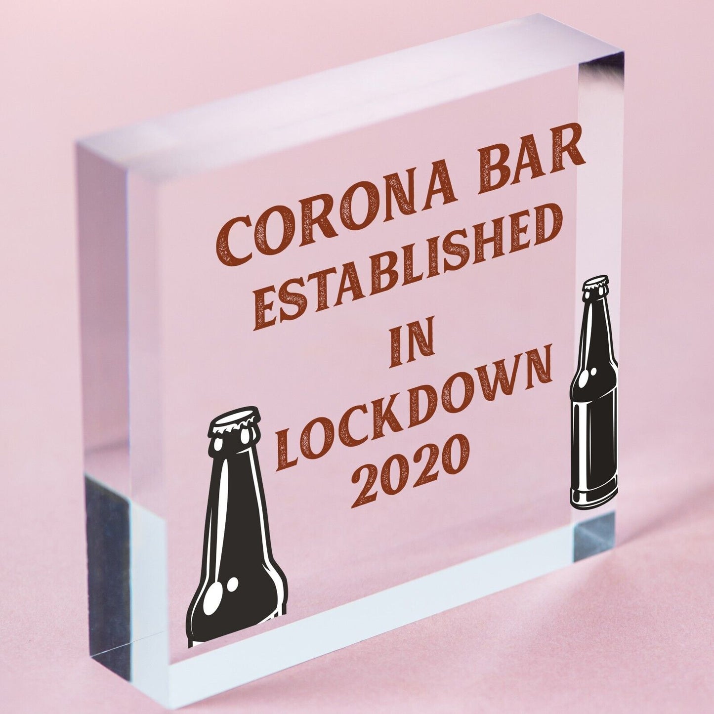 Funny Corona Bar Sign For Home Bar Garden Hanging Sign Alcohol Beer Gin Gift