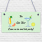 Gin Bar Party Plaque Man Cave Garden Kitchen Pub Bar Gin & Tonic Alcohol Sig