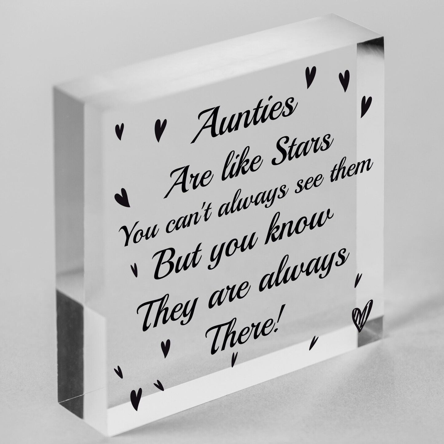 Auntie Birthday Gifts Auntie Christmas Gifts Wood Heart Thank You Keepsake Sign