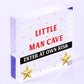 Man Cave Sign Hanging Door Bedroom Wall Plaque Shed Room Son Dad Birthday Gift