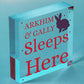 Pet Rabbit Sign For Hutch Sleeps Here Personalised Cage Sign Pet Lover Xmas Gift