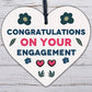 Congratulations On Your Engagement Wooden Hanging Heart Plaque Wedding Gift Sign