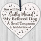 Pet Memorial Dog Wooden Heart Memorial Christmas Bauble Grave Garden Sign Gift