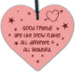 Friendship Gift Friends Are Like Snowflakes Wood Heart Thank You Birthday Sign