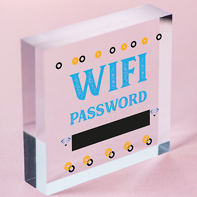 Wifi Password Chalkboard New Home Friend Gift Hanging Plaque House Warming Sign