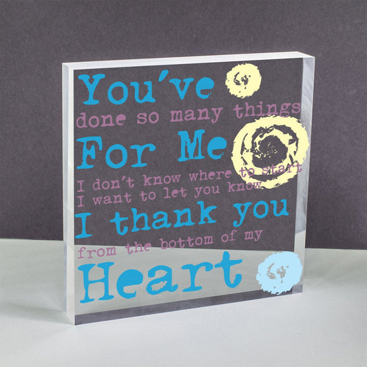 Special Thank You Friend Gift Heart Hanging Sign Teacher Gifts Friendship