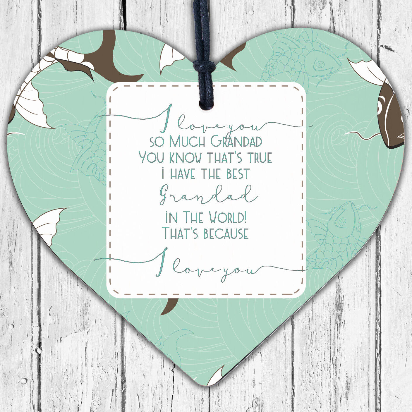 Thank You Grandad Gift For Birthday Christmas Heart Keepsake Grandparent Gifts