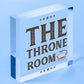 The Throne Room Toilet Bathroom Plaque Shabby Chic Ladies Gents Sign Funny Gift