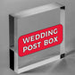 Wedding Post Box Hanging Decorative Plaque Well Wishes Table Presents Cards Sign