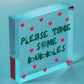 Please Take Some Bubbles Hanging Cute Wedding Table Plaque Decoration Gift Sign