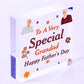 Cute Fathers Day Gift For Grandad Wood Heart Grandparent Gift Thank You Gift