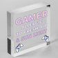 Gaming Novelty Sign Gamer Christmas Gifts For Son Brother Boys Bedroom Decor