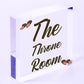 The Throne Room Toilet Bathroom Plaque Shabby Chic Ladies Gents Sign Funny Gift