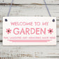 Garden Welcome Signs Novelty Garden Shed Plaques Home Decor Garden Gifts