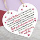 Father Girls First Love Wood Heart DAD Daddy Fathers Day Gift For Him Daughter