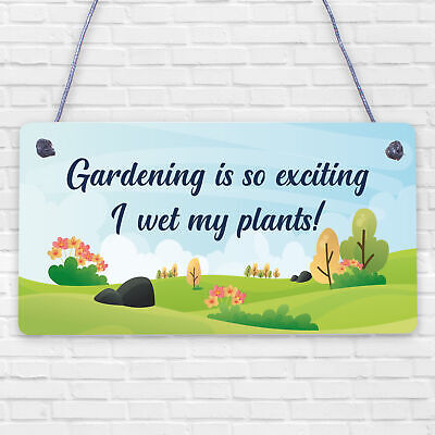 Funny Garden Plaque Novelty Summer House Garden Shed Sign Decor Gift For Her