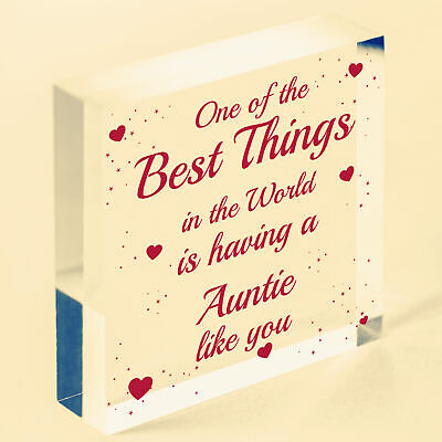 Best Auntie Gift For Birthday Christmas Engraved Heart Thank You Auntie Gift